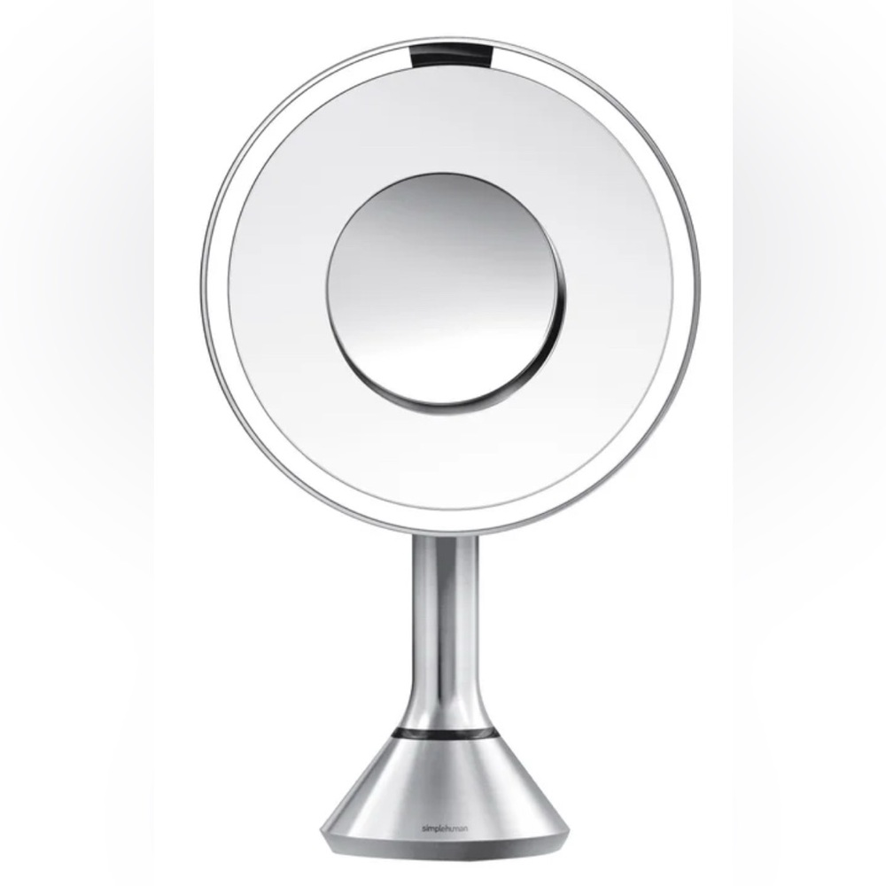 simplehuman 8” Round LED Sensor Mirror with 5x and 10x Magnification - Picture 3 of 5